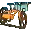 Misty's bicycle leaning