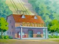 The cable car station