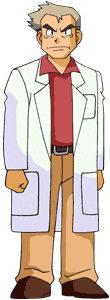 Professor oak looks upwards