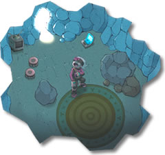 a trainer in his secret base