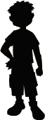 A trainer's silhouette