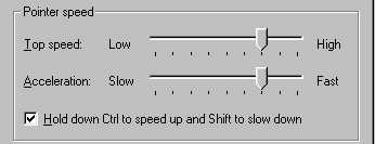 Settings For MouseKeys screen middle