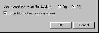 Settings For MouseKeys screen bottom