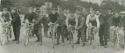 Start of Cycle race, Poole Park c1915