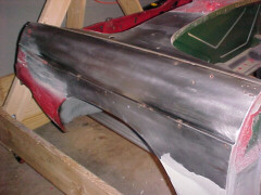 sanded down to bare metal