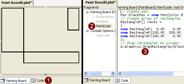 Painting board screenshot