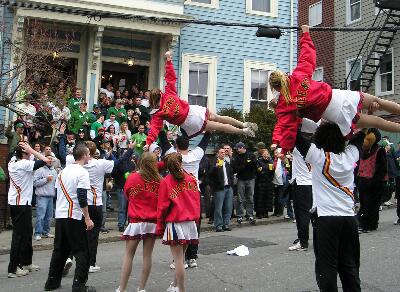 Queen's Bands acrobats