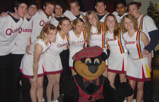 Queen's Bands acrobats