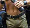 Berlin Folsom olive green leather pants