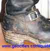 Dirty engineer boot two straps