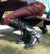 engineer boots four sloppy straps