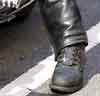 leather pants with zip/laced boots