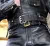 Full leather with shoulder chain