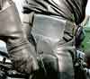 Gauntlets gun full leather police