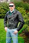 Classic Black Leather Motorcycle Jacket http://www.classicjackets.com/