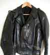 Traditional leather motorcycle jacket
