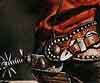 drawing red cowboy boots