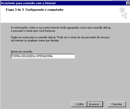 ASSISTENTE PARA ACESSO A INTERNET- WIN98