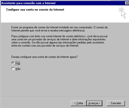 ASSISTENTE PARA ACESSO A INTERNET- WIN98