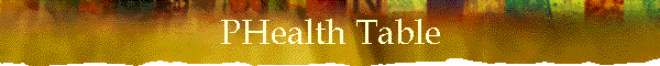 PHealth Table