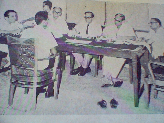 My Interview - Extreme left is Prof.Gopal. From R to L : Vice-Principal.Mushir Ahmed, Principal Jagat Murari, R.D.Mathur