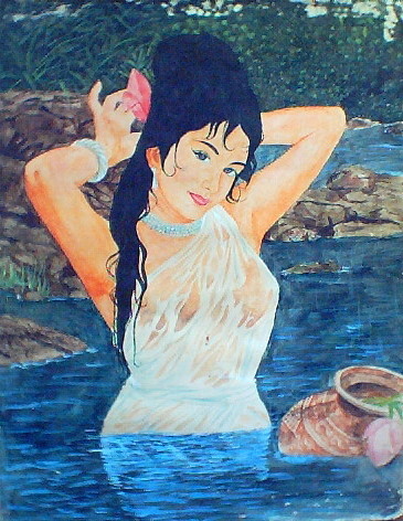 Bathing Beauty - Watercolor