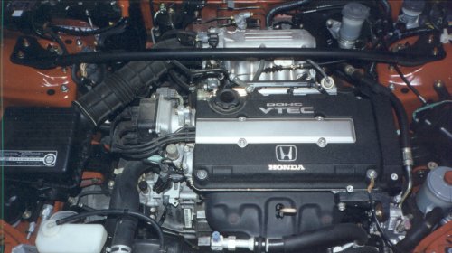 Del Sol Engine Compartment My del Sol's beautiful engine