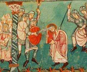 Bonifatius gets killed by the Frisians