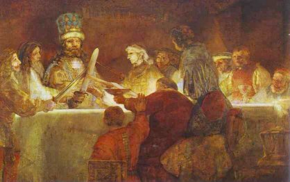 The conspiracy of Julius Civilis, by Rembrandt 1661