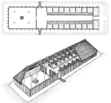 Ground plan of a Germanic house
