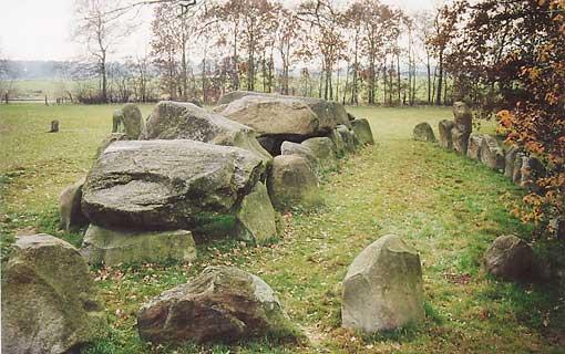 Pre-Germanic hunebed at Noord Sleen, the Netherlands (copyright Hans Meijer)