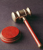 The use of a hammer in modern lawsuits is probably of Germanic origin