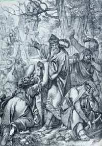 The conversion of the Saxons by Charlemagne