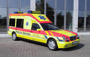Ambulance with st.Andreas cross