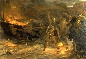 "Viking funeral" by F Dicksee 1893