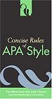 Concise Rules of APA Style by American Psychological Association, Spiral-bound