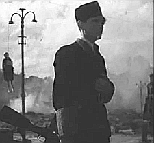 Ur Mark Donskojs film �De okuvliga� efter Boris Gorbatovs roman �Nepokorennye� (Sovjetunionen 1945)