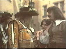 Portos, Madeleine och d'Artagnan i filmen �Musket�rerna tjugo �r efter�t� (Sovjetunionen 1991)