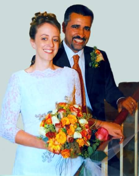 Wedding picture of daughter Denise and husband Zatullah
