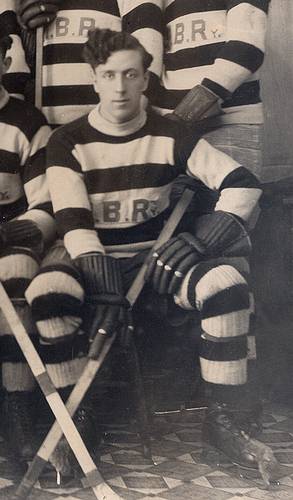 Ron's father, Ray, as a hockey player in 1930.