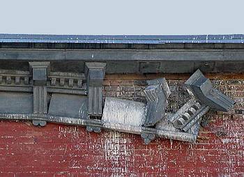 Crumbling facade of building in Virginia City