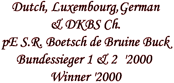Boetsch de Bruine Buck