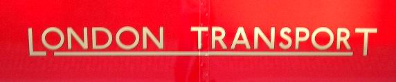 London Transport Gold and Red Livery Traditional Sixties 60s style