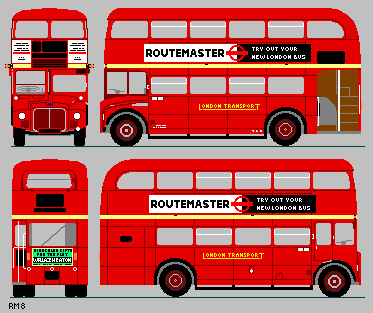 RM8 Standard Routemaster Diagram. Routemaster: try out your new London Bus. London Transport - bus of the future. Diagram: Ian Smith