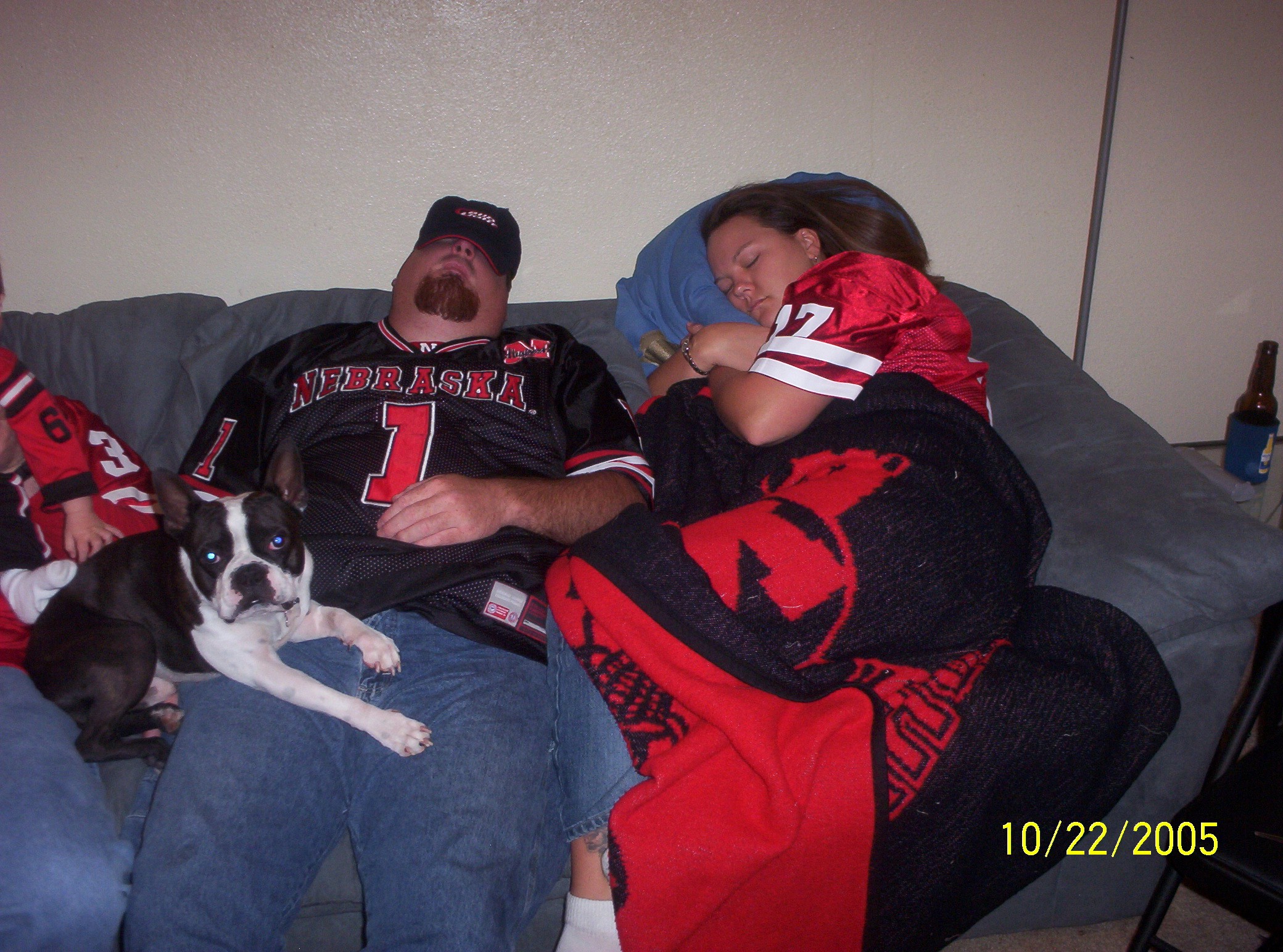 Freddy and I passed out after Nebraska game