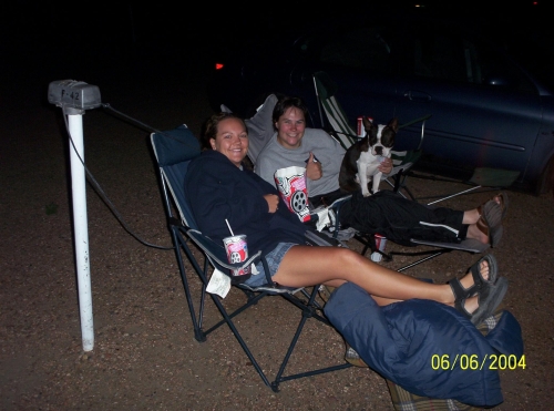 Roxann and me at the Drive In