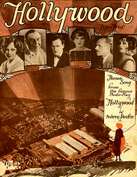 A momento of Hollywood's glory days: sheet music showcasing the glitter and jazz that was Old Tinsletown
