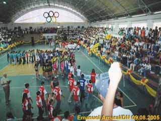 Abertura dos CEEMs 2005 no Palcio dos Esportes. Foto Emanuel Amaral/DN 