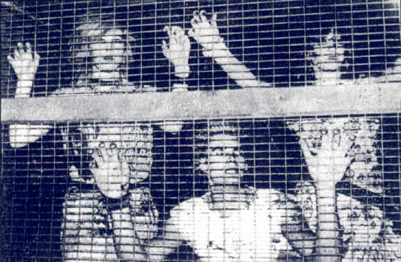 Rubella Ballet fenced in 1982