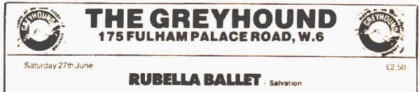News item for forthcoming UK tour (New Musical Express March 1985)